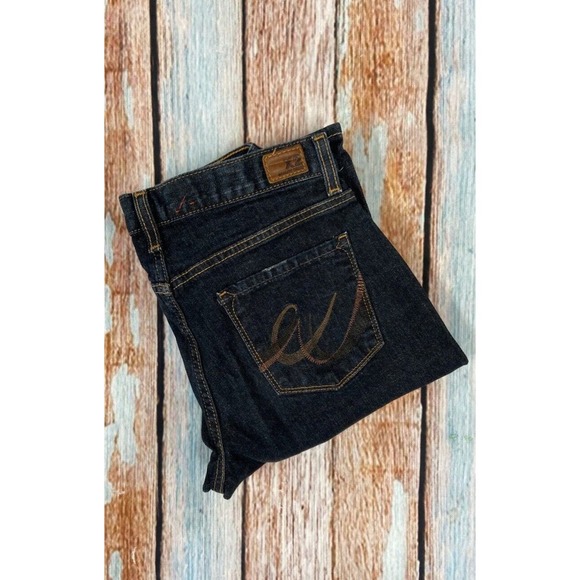 X2 Quality Denim Jeans Womens Size 2 Curvy Embroidered Low Rise Boot Cut Blue - Picture 6 of 10